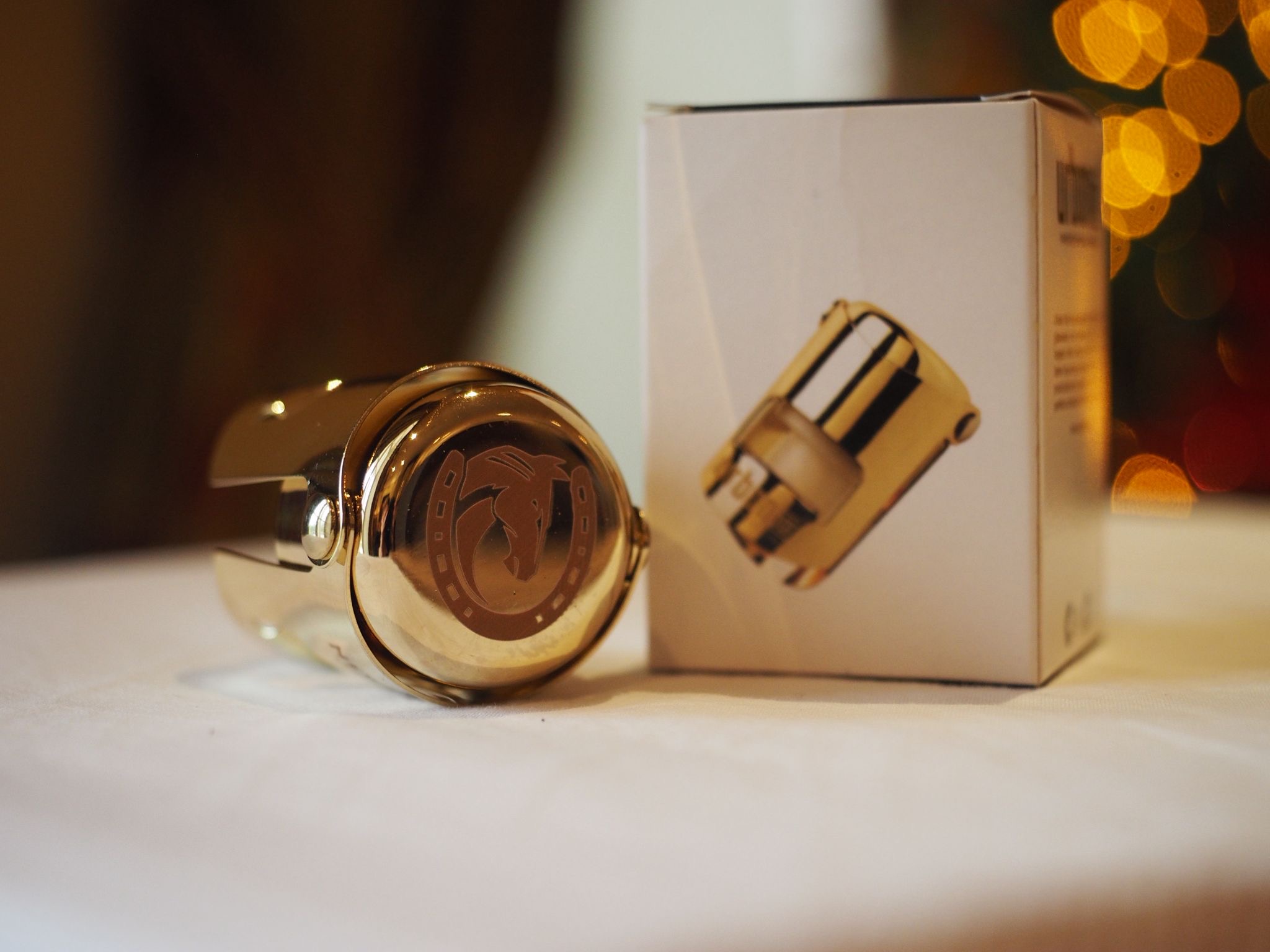 Gold-finished Bottle Stopper